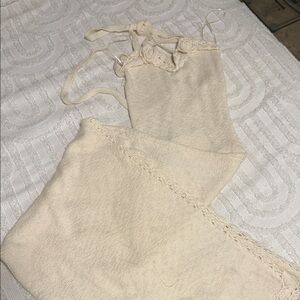 Bershka Cream Knit Dress